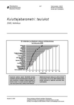 Suomen virallinen tilasto, Tilastokeskus - Kuluttajabarometri: taulukot 2005, helmikuu, ebook