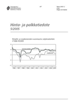 Suomen virallinen tilasto, Tilastokeskus - Hinta- ja palkkatiedote 5/2005, e-kirja