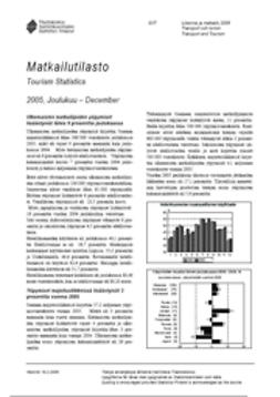 Tilastokeskus Liikenne- ja matkailu - Matkailutilasto 2005, joulukuu, ebook