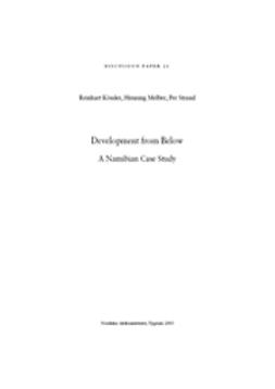 Kössel, Reinhart - Development from Below: A Namibian Case Study, ebook