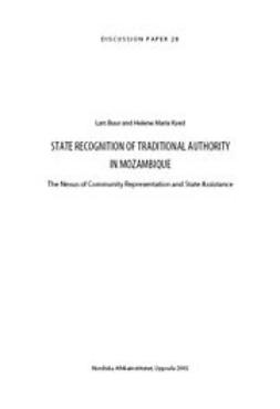Buur, Lars - State Recognition of Traditional Authority in Mozambique, ebook