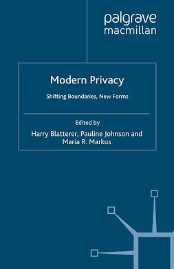 Blatterer, Harry - Modern Privacy, ebook