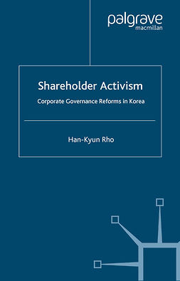 Rho, Han-Kyun - Shareholder Activism, ebook