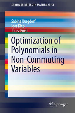 Burgdorf, Sabine - Optimization of Polynomials in Non-Commuting Variables, ebook