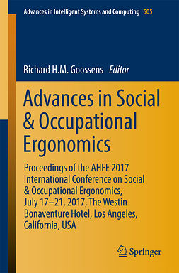 Goossens, Richard H.M. - Advances in Social &amp; Occupational Ergonomics, e-kirja