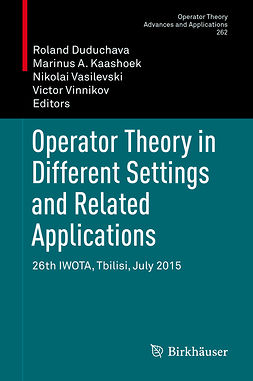 Duduchava, Roland - Operator Theory in Different Settings and Related Applications, e-bok