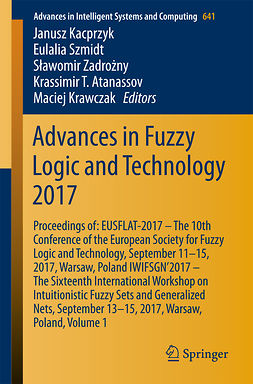 Atanassov, Krassimir T. - Advances in Fuzzy Logic and Technology 2017, ebook