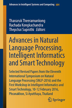 Kongkachandra, Rachada - Advances in Natural Language Processing, Intelligent Informatics and Smart Technology, ebook
