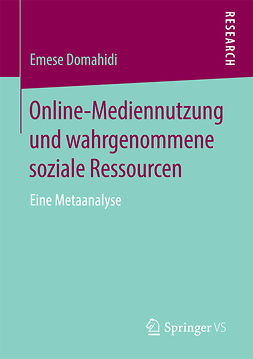Domahidi, Emese - Online-Mediennutzung und wahrgenommene soziale Ressourcen, ebook