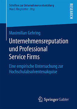 Gehring, Maximilian - Unternehmensreputation und Professional Service Firms, ebook