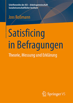 Roßmann, Joss - Satisficing in Befragungen, ebook