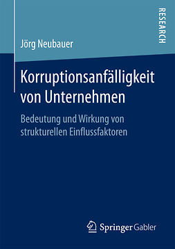 Neubauer, Jörg - Korruptionsanfälligkeit von Unternehmen, ebook