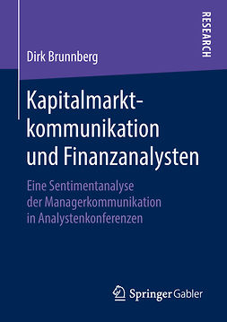 Brunnberg, Dirk - Kapitalmarktkommunikation und Finanzanalysten, e-kirja