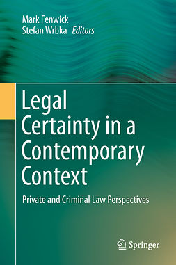 Fenwick, Mark - Legal Certainty in a Contemporary Context, ebook