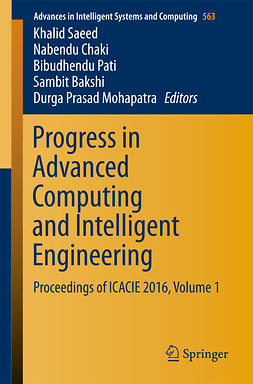 Bakshi, Sambit - Progress in Advanced Computing and Intelligent Engineering, e-kirja
