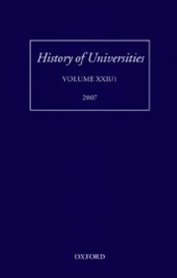 Feingold, Mordechai - History of Universities : Volume XXII/1, ebook