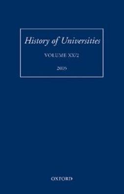  - History of Universities : Volume XX/2 2005, e-kirja