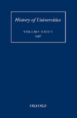 Feingold, Mordechai - History of Universities : Volume XXII/2, e-kirja