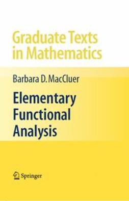  - Elementary Functional Analysis, ebook