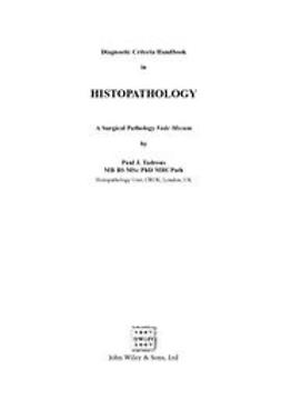 Tadrous, Paul.J - Diagnostic Criteria Handbook in Histopathology: A Surgical Pathology Vade Mecum, ebook