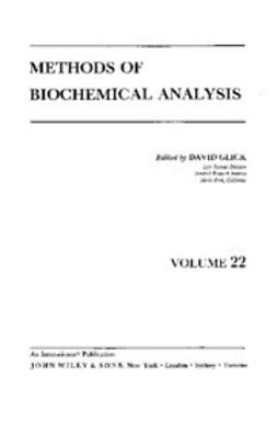 Glick, David - Methods of Biochemical Analysis, ebook