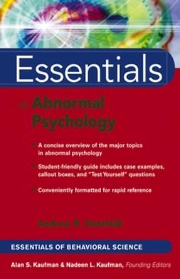 Getzfeld, Andrew R. - Essentials of Abnormal Psychology, e-bok
