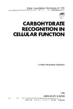 UNKNOWN - Carbohydrate Recognition in Cellular Function, ebook