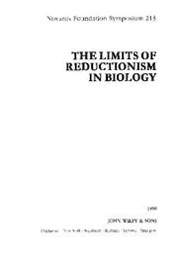 Foundation, Novartis - The Limits of Reductionism in Biology: Novartis Foundation Symposium, e-bok