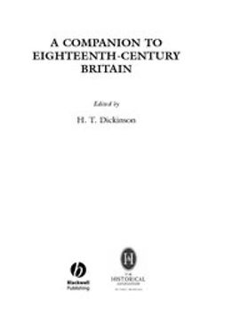 Dickinson, H. T. - A Companion to Eighteenth-Century Britain, ebook