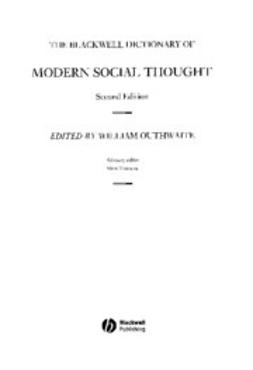 Outhwaite, William - The Blackwell Dictionary of Modern Social Thought, ebook