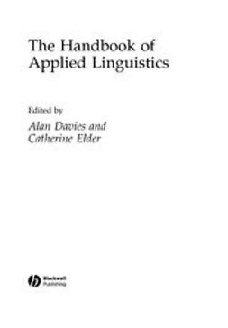 Davies, Alan - Handbook of Applied Linguistics, ebook