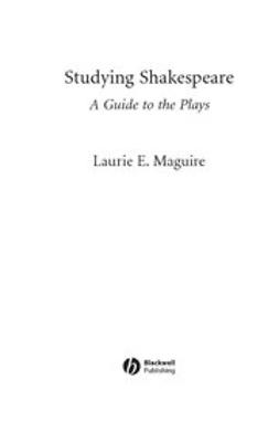Maguire, Laurie - Studying Shakespeare, e-kirja