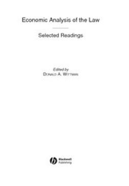 Wittman, Donald A. - Economic Analysis of the Law: Selected Readings, e-kirja