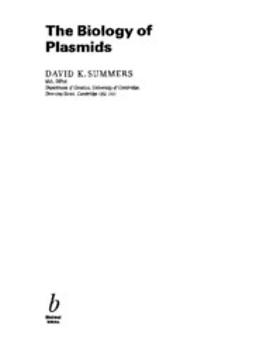 Summers, David - The Biology of Plasmids, ebook