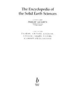 Kearey, Philip - The Encyclopedia of the Solid Earth Sciences, ebook