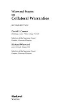 Cornes, David L. - Winward Fearon on Collateral Warranties, ebook
