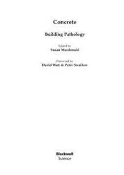 Macdonald, Susan - Concrete: Building Pathology, e-bok