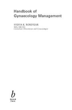 Rosevear, Sylvia - Handbook of Gynaecology Management, ebook