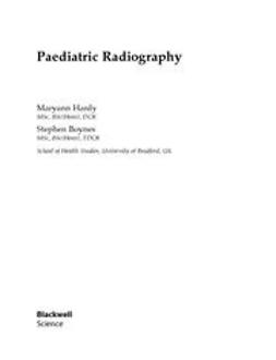 Boynes, Stephen - Paediatric Radiography, e-kirja