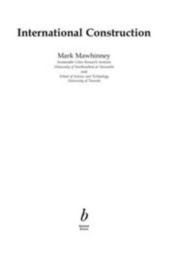 Mawhinney, Mark - International Construction, e-bok
