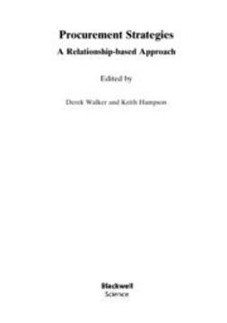 Hampson, Keith - Procurement Strategies: A Relationship-based Approach, e-bok