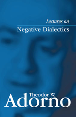 Adorno, Theodor W. - Lectures on Negative Dialectics: Fragments of a Lecture Course 1965/1966, e-bok