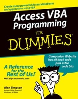 Simpson, Alan - Access VBA Programming For Dummies, e-bok