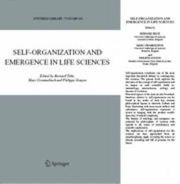 CROMMELINCK, MARC - SELF-ORGANIZATION AND EMERGENCE IN LIFE SCIENCES, ebook