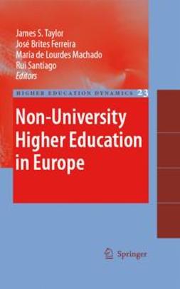 Ferreira, José Brites - Non-University Higher Education in Europe, e-bok