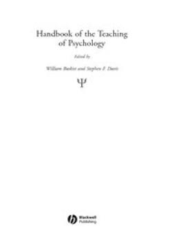 Buskist, William - Handbook of the Teaching of Psychology, ebook