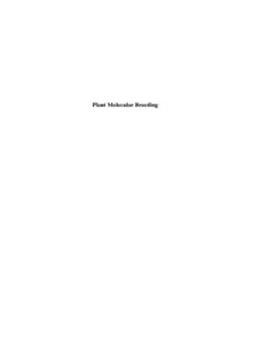 Newbury, H. J. - Plant Molecular Breeding, ebook
