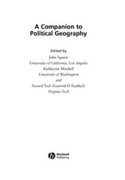 Agnew, John - A Companion to Political Geography, ebook