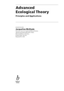 McGlade, J. - Advanced Ecological Theory: Principles and Applications, ebook