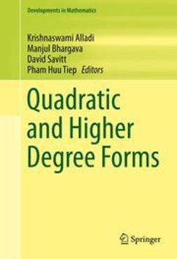 Alladi, Krishnaswami - Quadratic and Higher Degree Forms, ebook